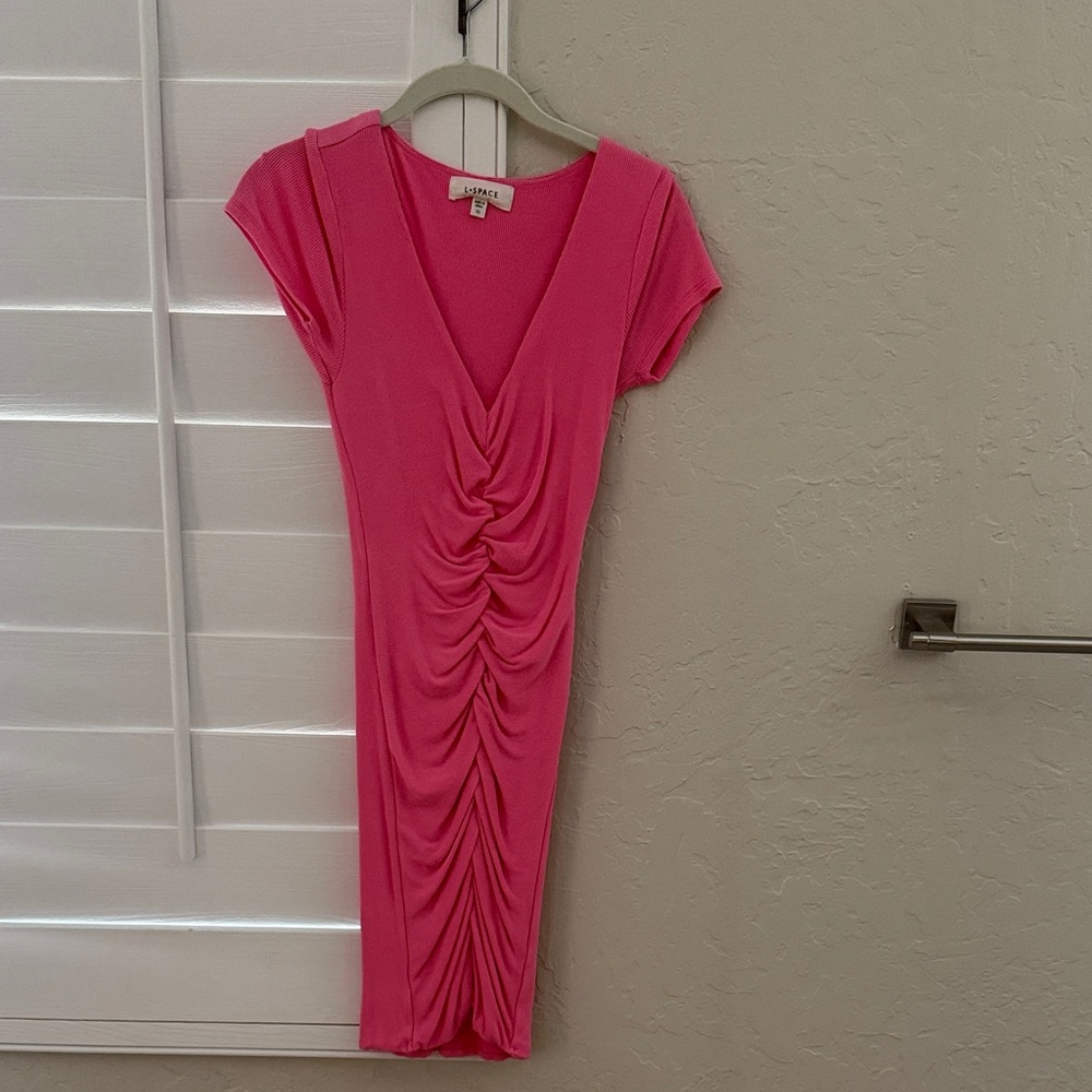 L*Space Vibrant Pink Ribbed Top